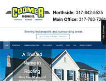 Tablet Screenshot of coomerroofing.com